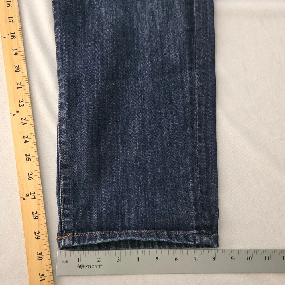 Lucky Brand 221 Original Straight Mens Jeans Dark Wash Blue Denim Size 38X30